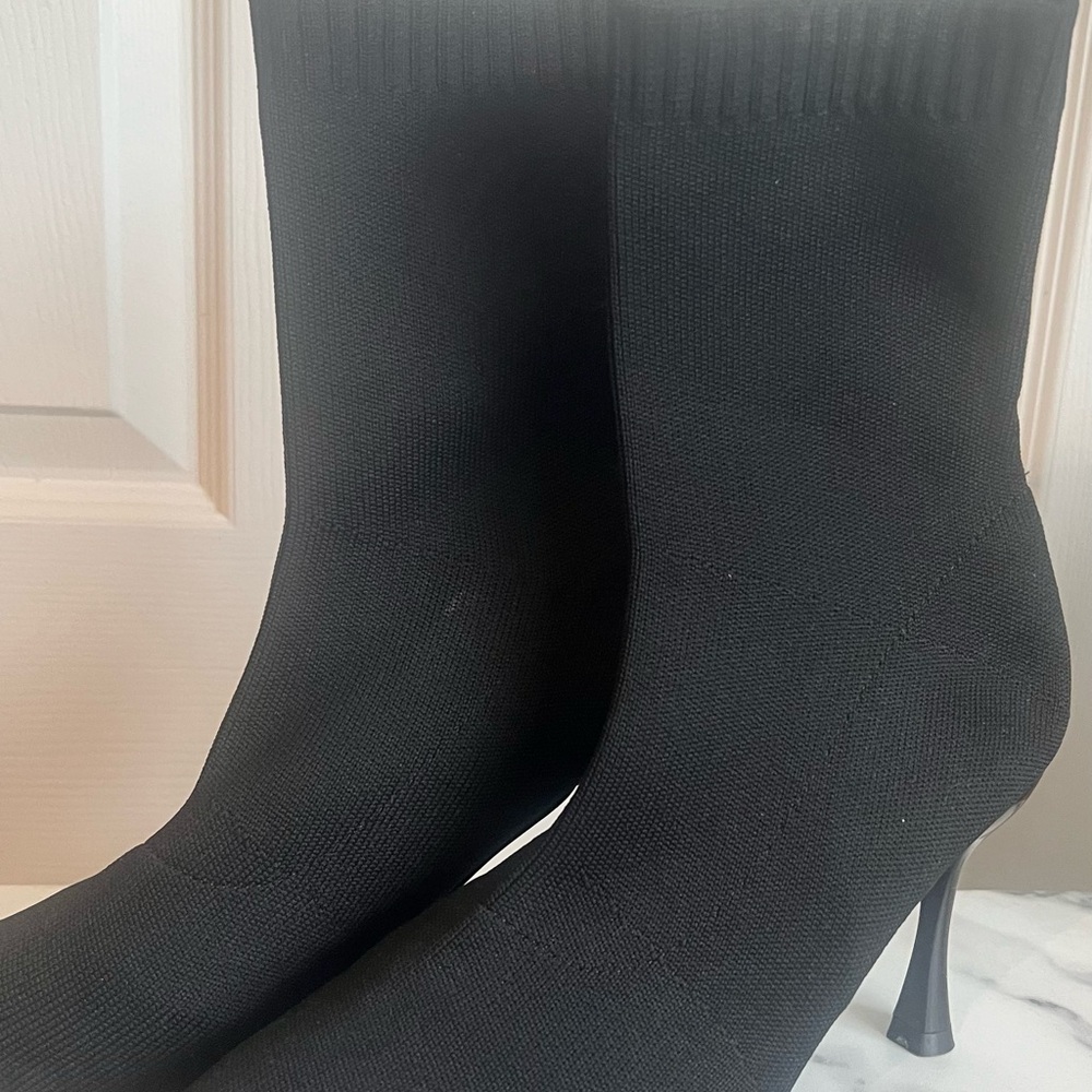 Elegant Black Women's Sock Boots